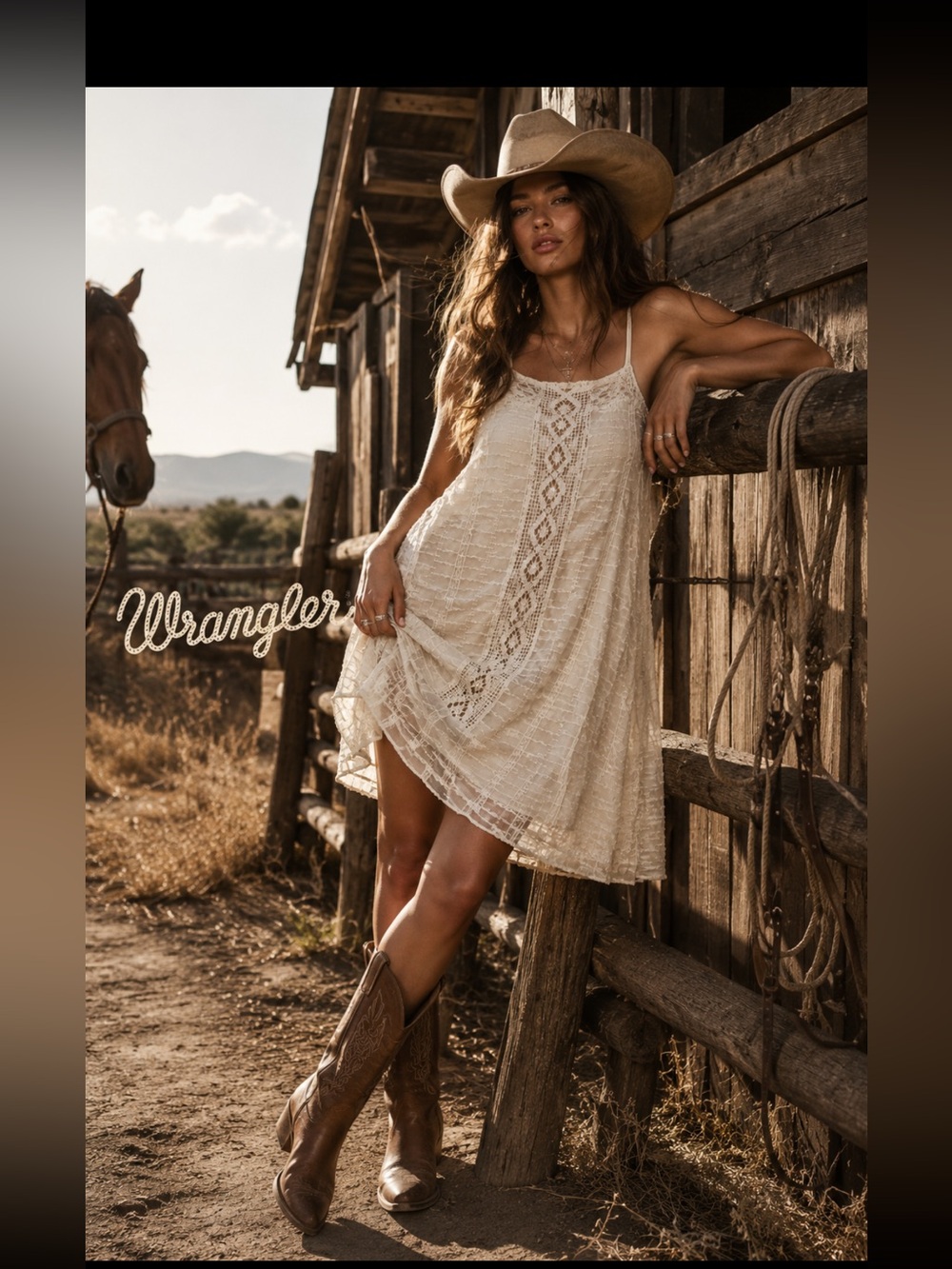 WRANGLER, the Lace Overlay dress!